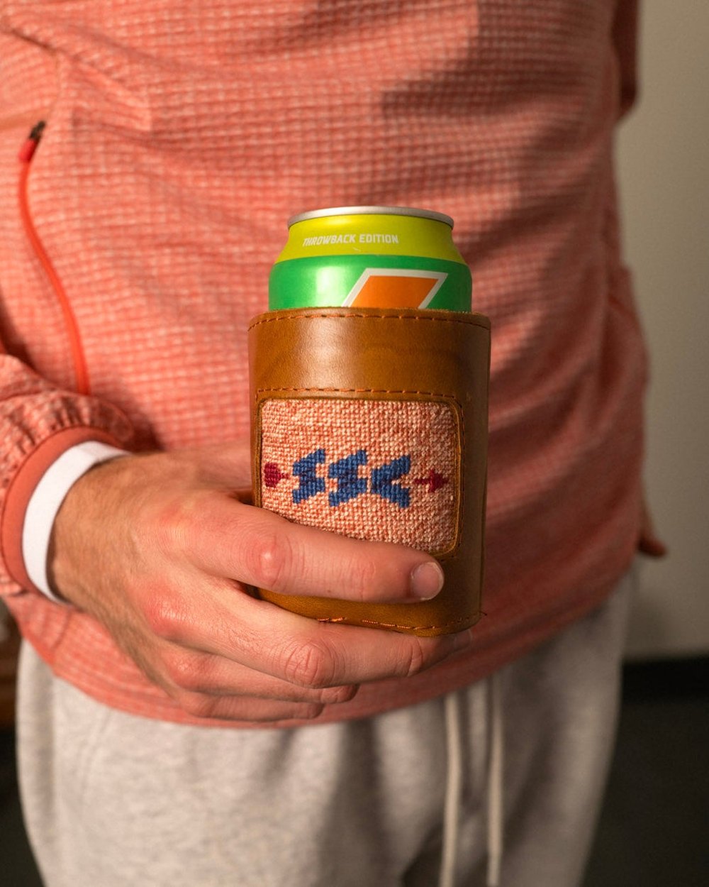 Sugarloaf Social Club “Nantucket Red” Needlepoint Can Cooler · view 5 of 5