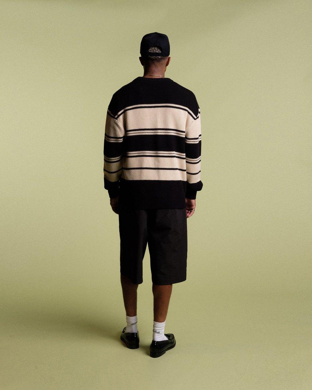 Students Palmdale Stripe Knit Crew Sweater, Khaki · view 2 of 5