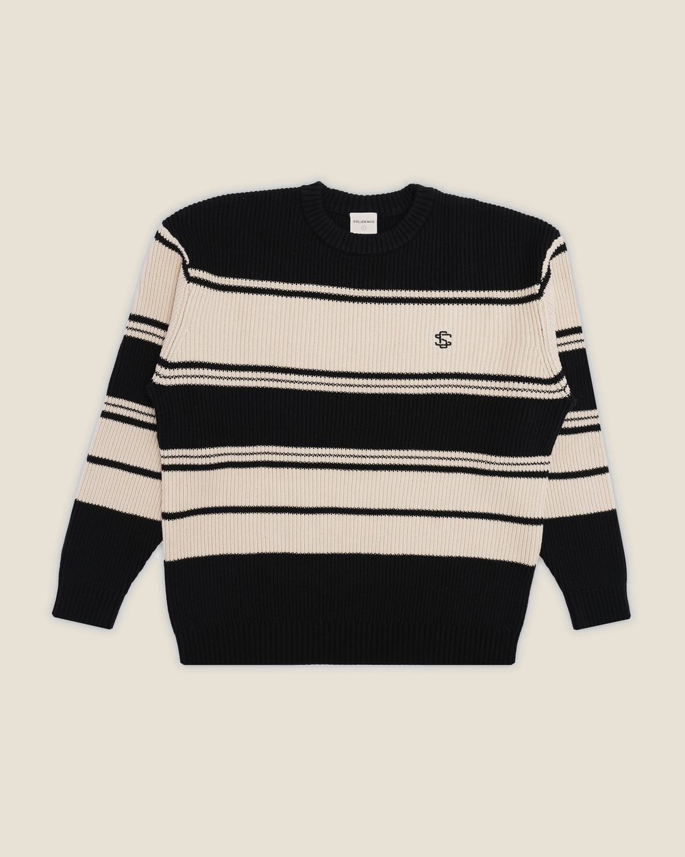Students Palmdale Stripe Knit Crew Sweater, Khaki · view 3 of 5