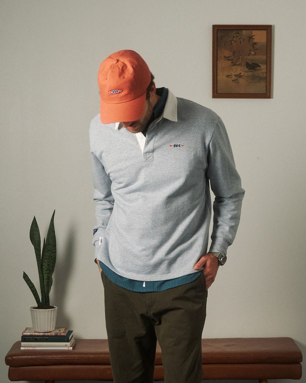 Sugarloaf Social Club SSC Rugby Shirt, Grey · view 1 of 5