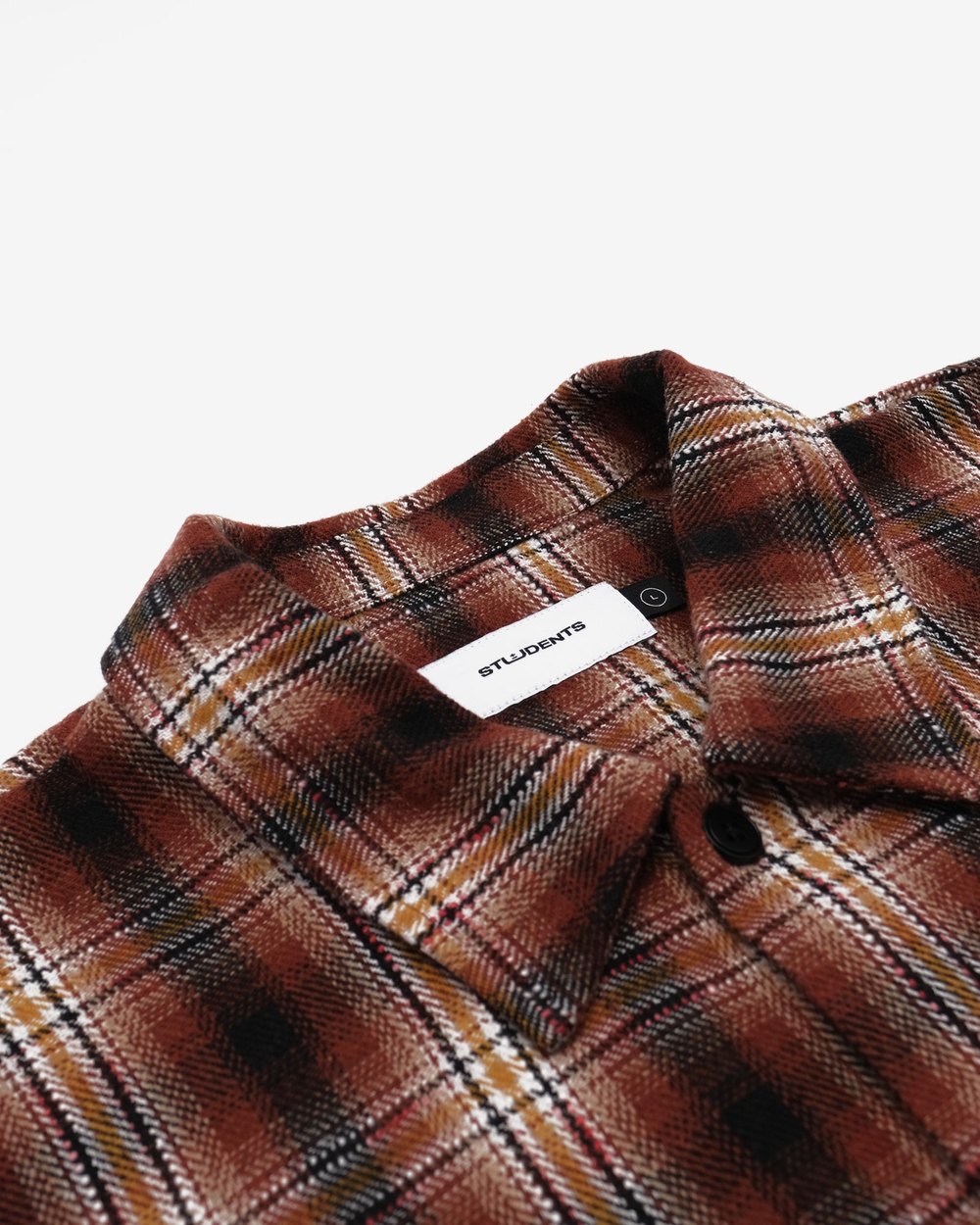 Students Viejo Flannel LS Shirt, Brown · view 4 of 5