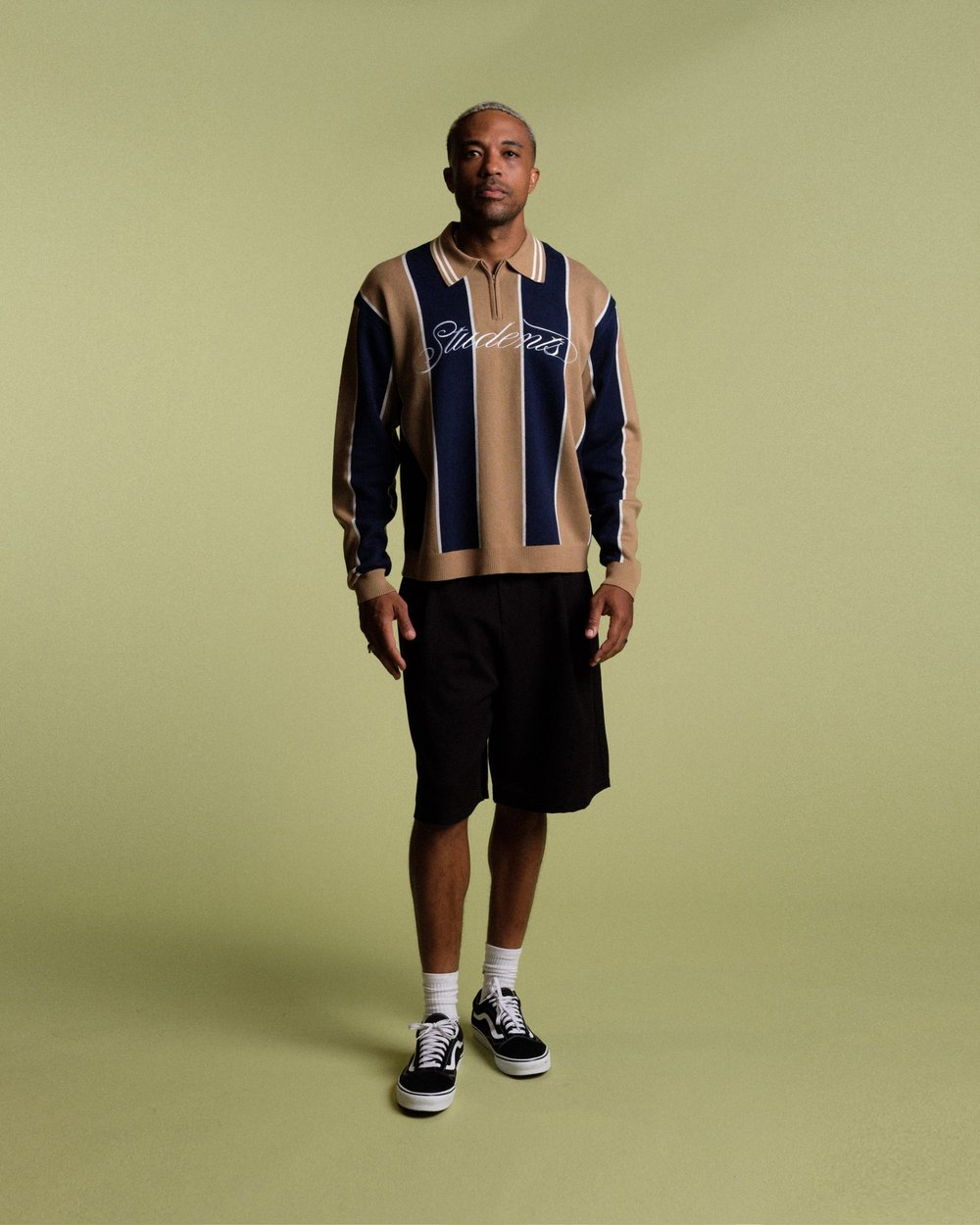Students Visalia Knit LS Polo Sweater, Midnight · view 1 of 5