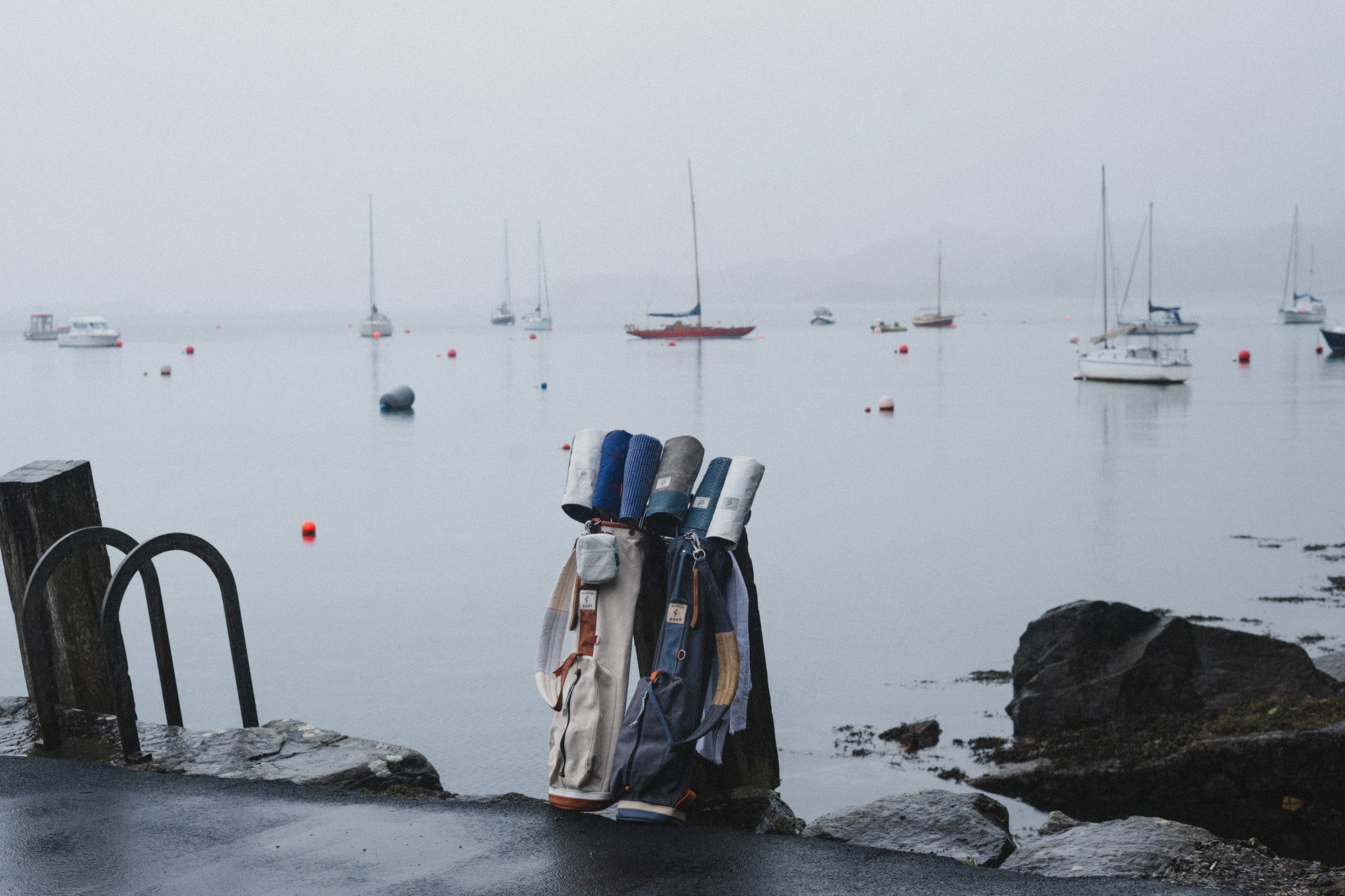 Crinan Harbour at first light, the setting for the Between Tides collection