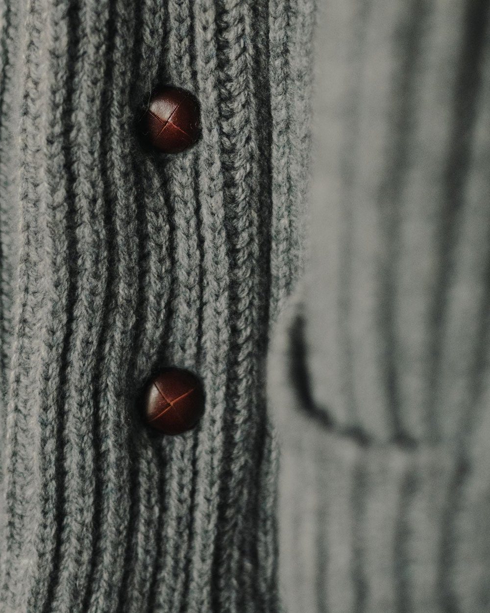 Fyfe Golf The Clubhouse Shawl Cardigan, Flannel Grey · view 3 of 4