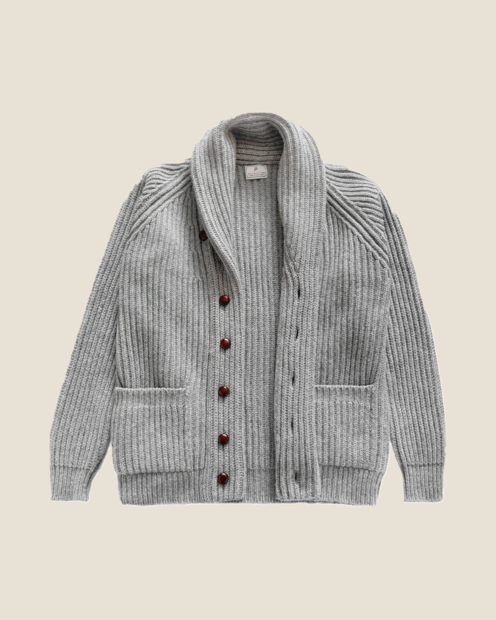 Fyfe Golf The Clubhouse Shawl Cardigan, Flannel Grey · view 4 of 4
