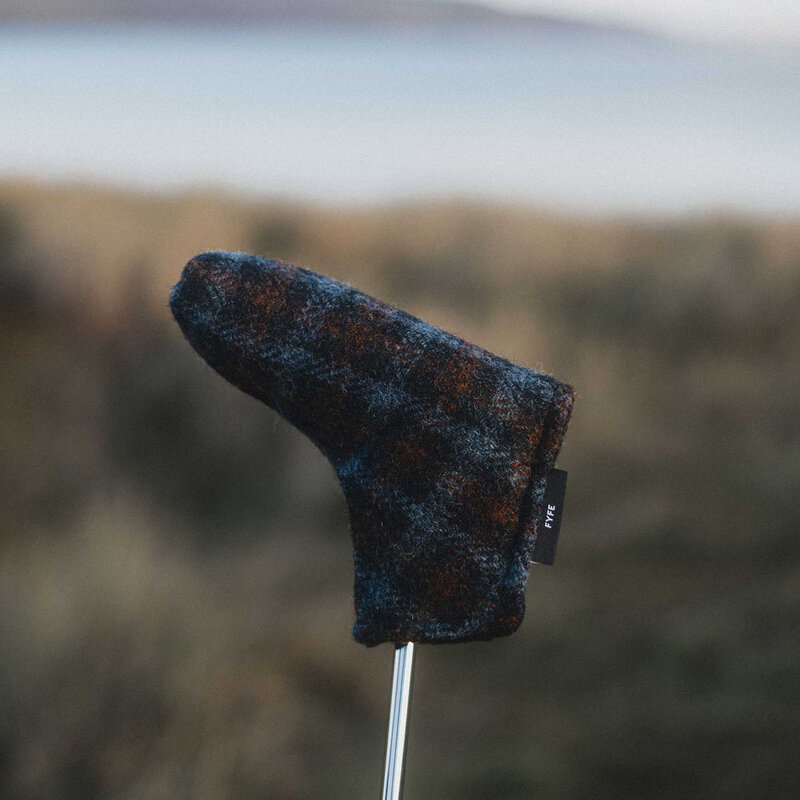 Fyfe Golf Auld Master Harris Tweed Blade Putter Cover