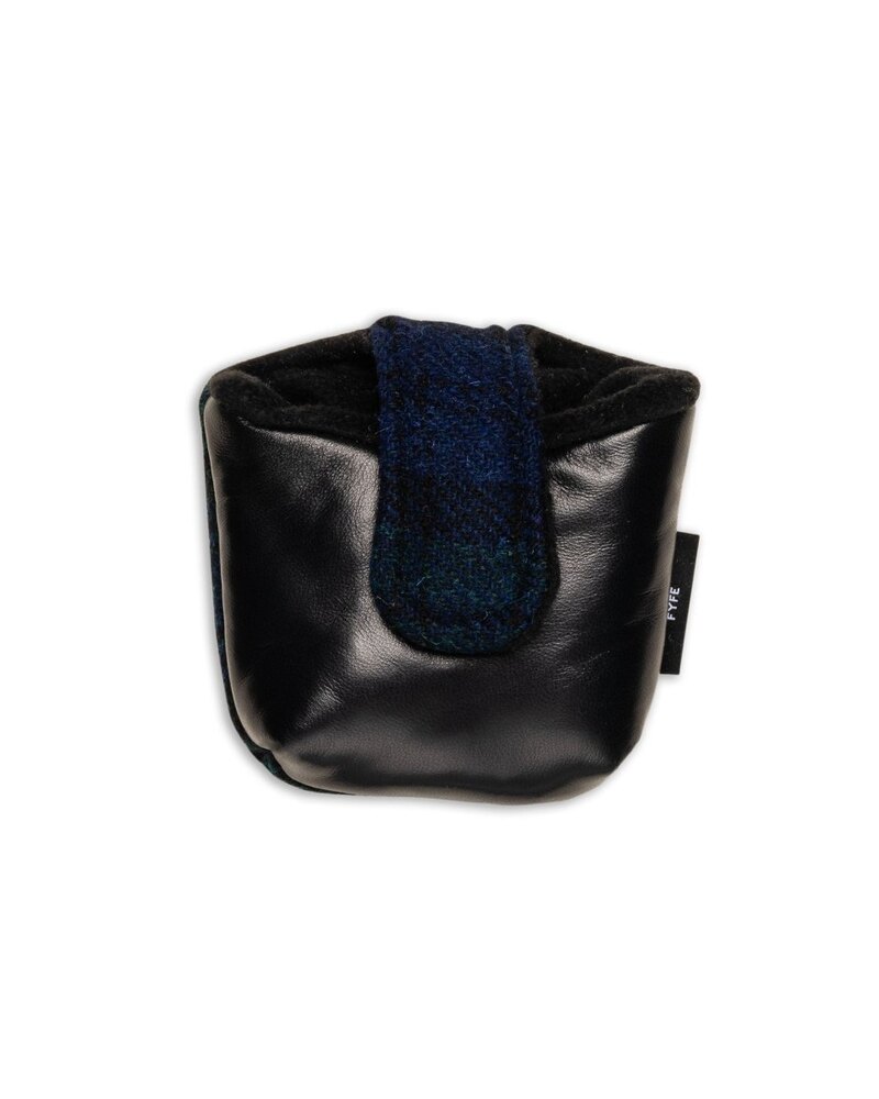 Fyfe Golf Blackwatch Harris Tweed and Leather Mallet Putter Cover · view 2 of 3