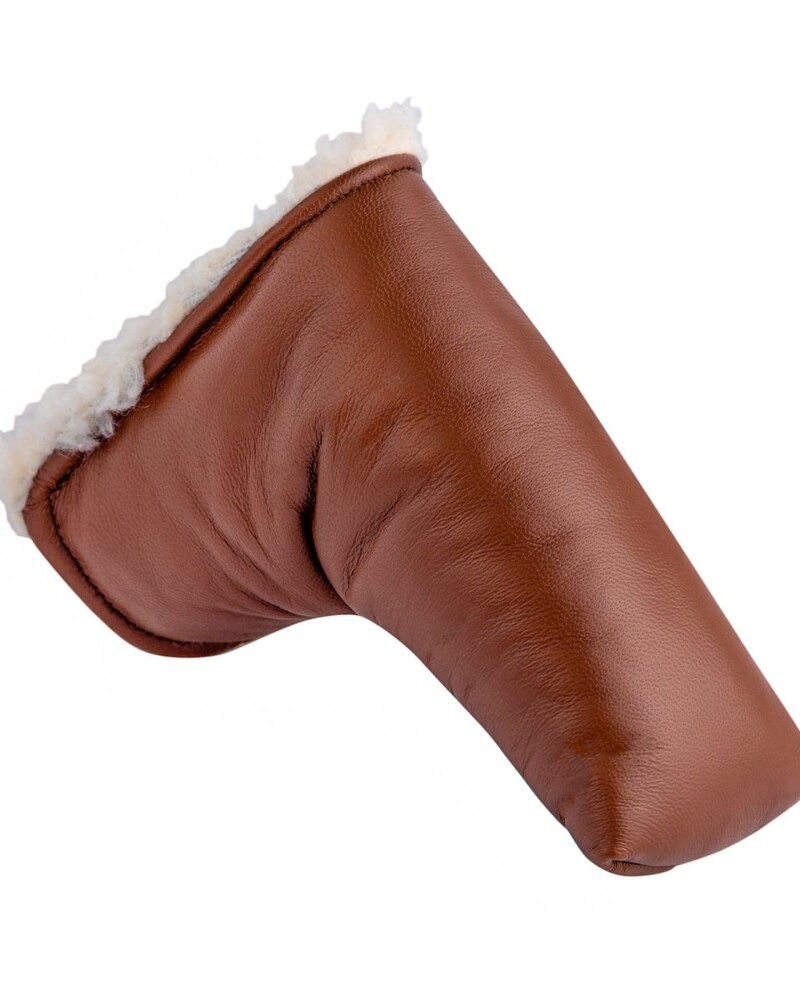 Fyfe Golf GT Carrera Cognac Leather Blade Putter Cover · view 2 of 3