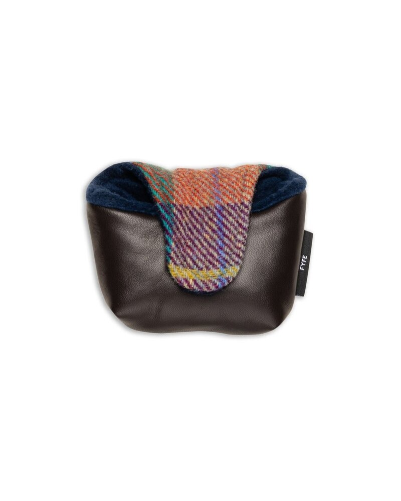 Fyfe Golf Jura Sunset Harris Tweed and Leather Mallet Putter Cover · view 3 of 4