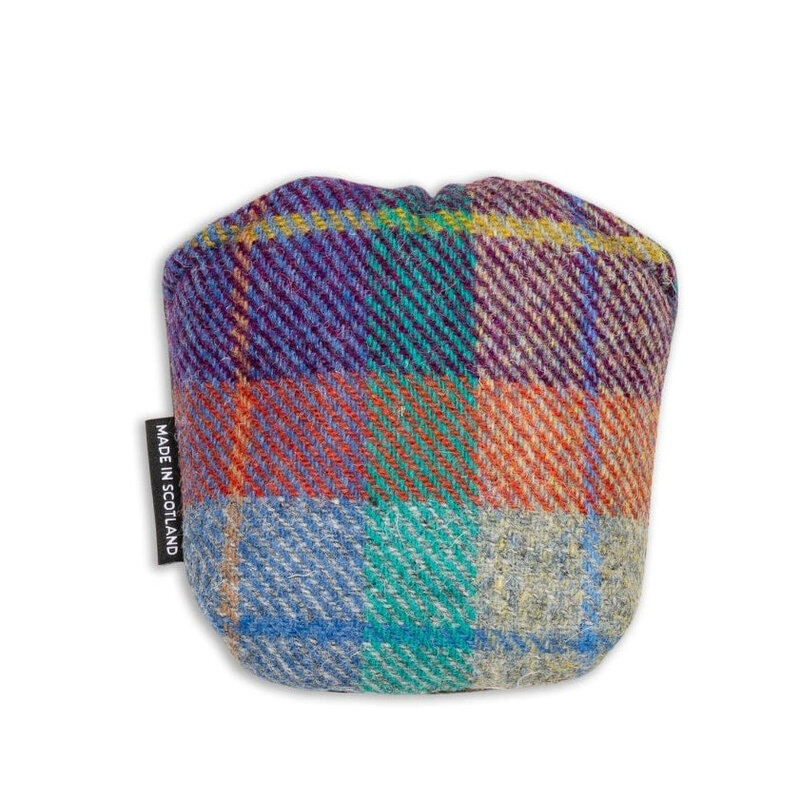 Fyfe Golf Jura Sunset Harris Tweed and Leather Mallet Putter Cover
