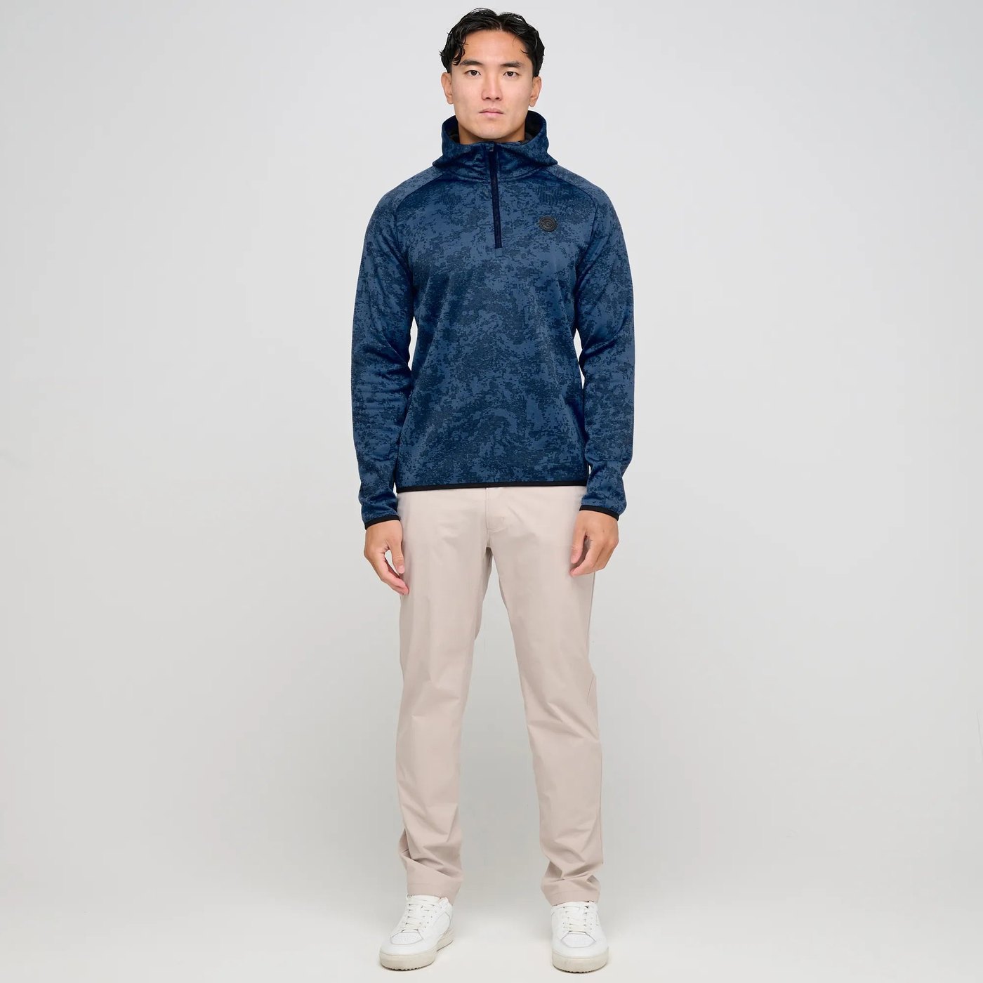 Galvin Green Danby Hooded Mid-Layer, Navy · view 3 of 4