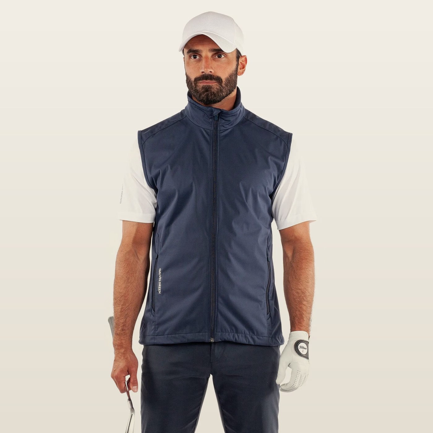 Galvin Green Leo Wind Vest, Navy · view 1 of 4