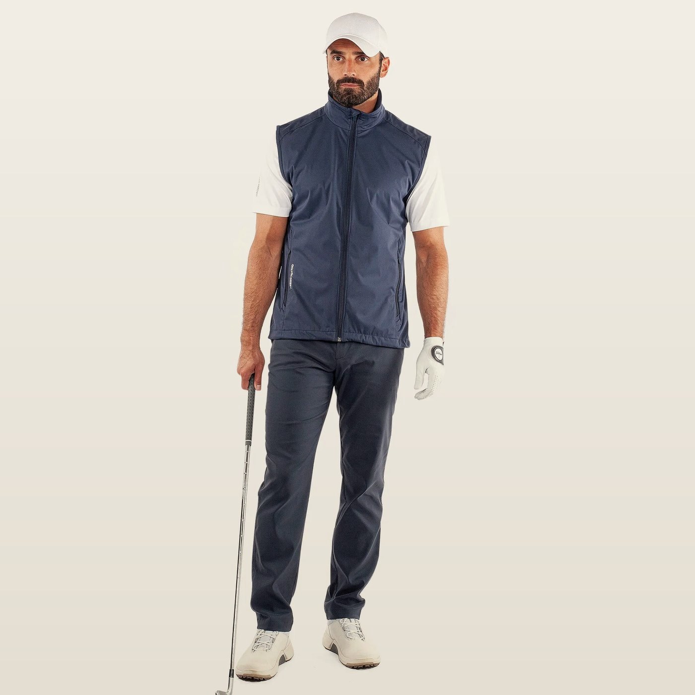 Galvin Green Leo Wind Vest, Navy · view 3 of 4