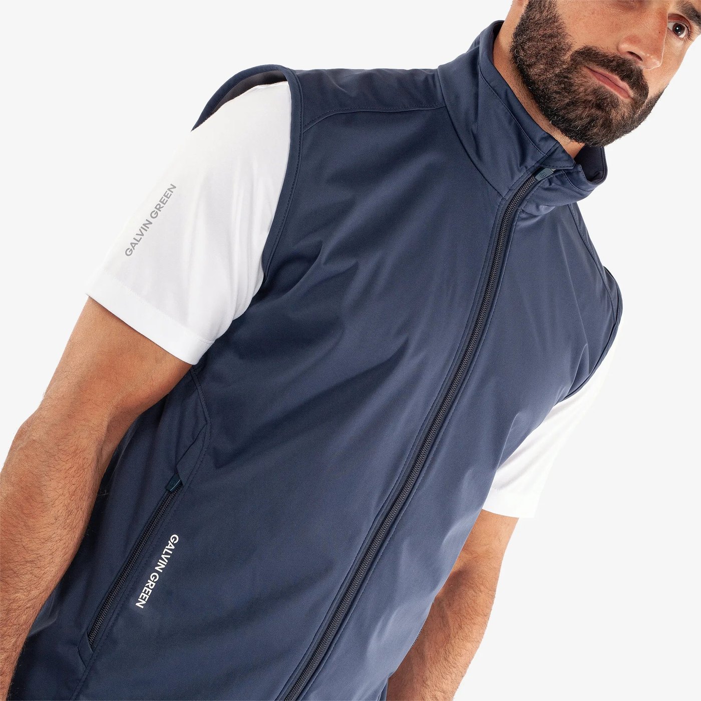 Galvin Green Leo Wind Vest, Navy · view 4 of 4