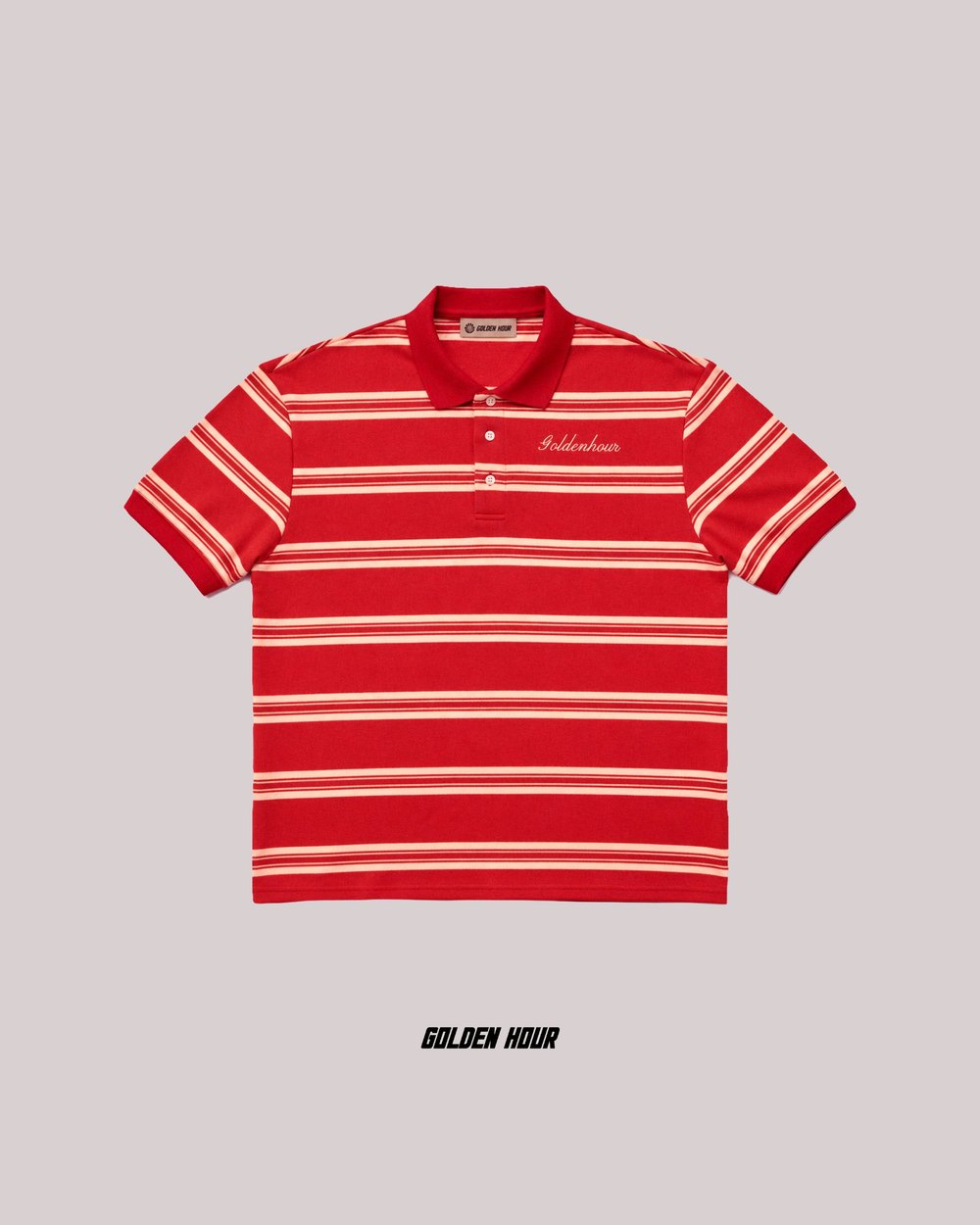 Golden Hour Stripe Pique Polo · view 1 of 5