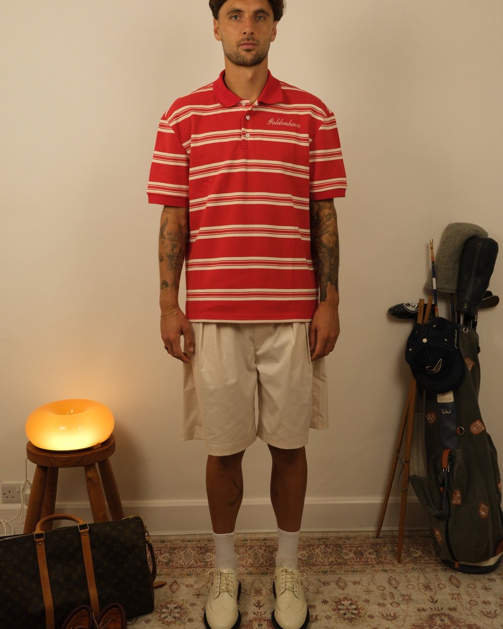 Golden Hour Stripe Pique Polo · view 3 of 5