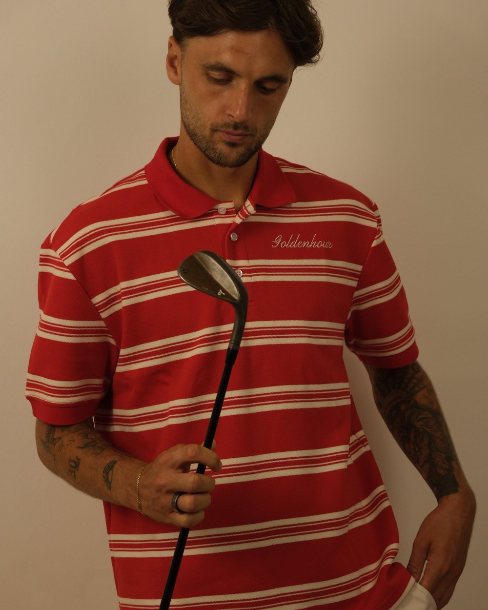Golden Hour Stripe Pique Polo · view 4 of 5