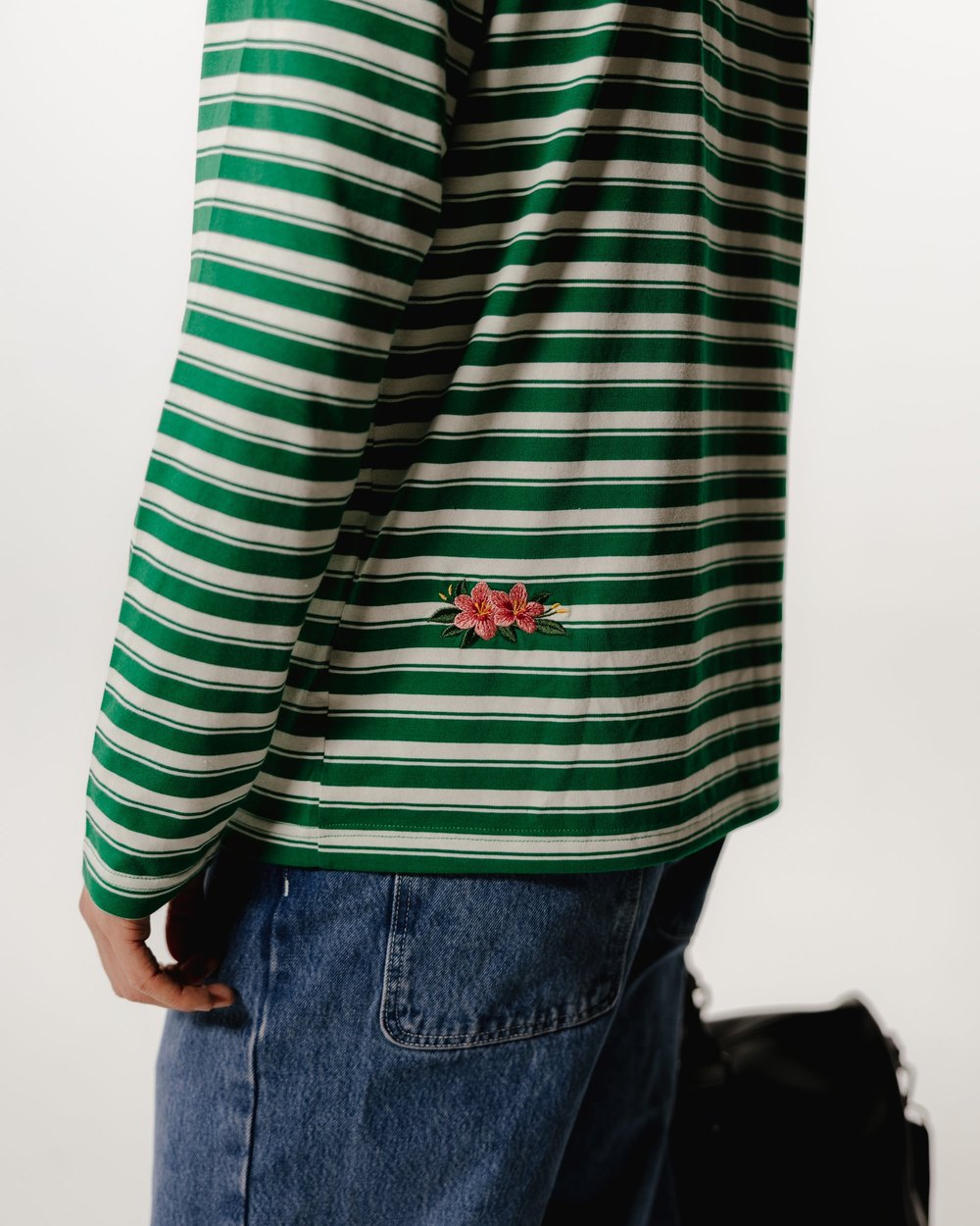 Golden Hour Azalea Stripe Polo · view 1 of 3