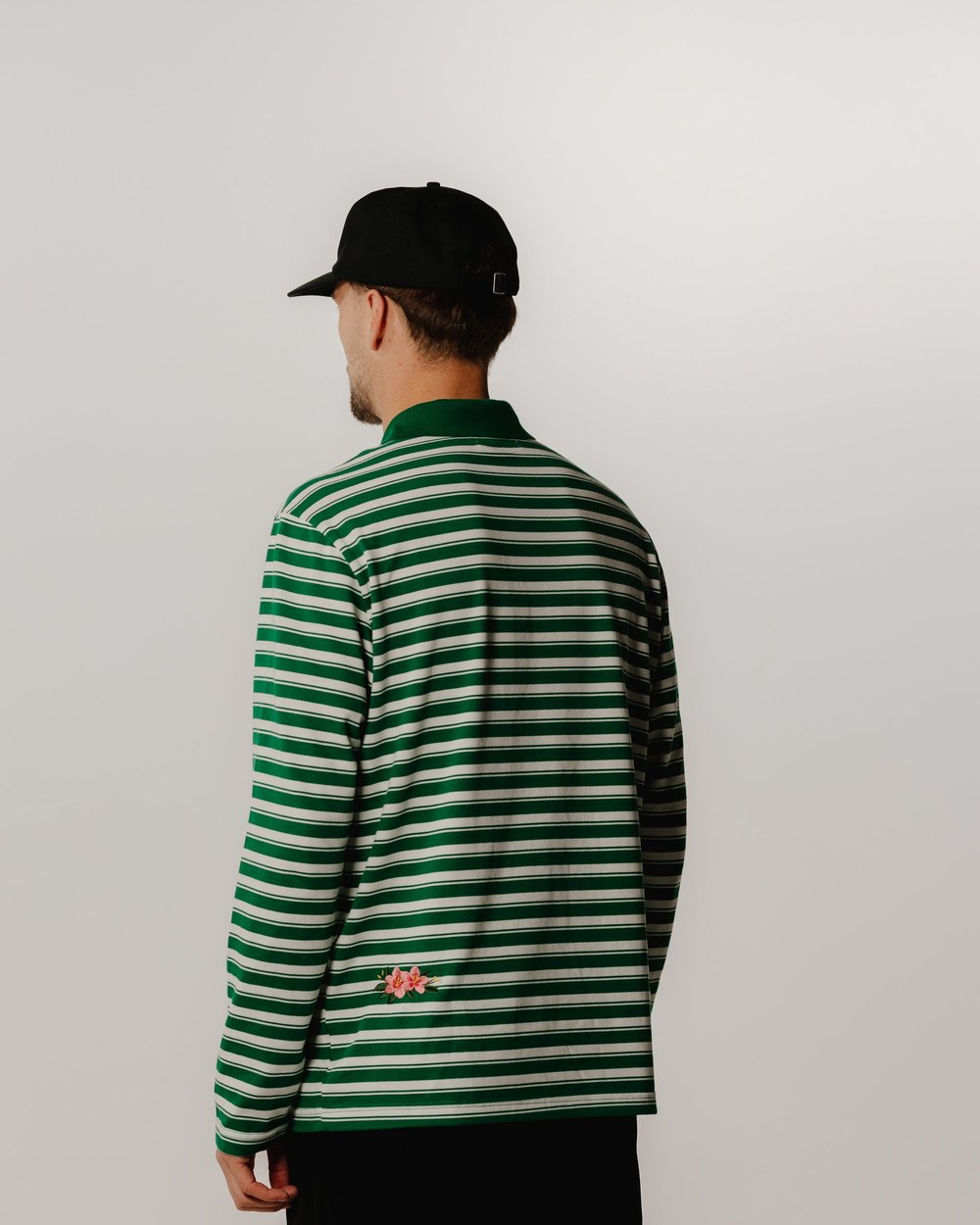 Golden Hour Azalea Stripe Polo · view 2 of 3