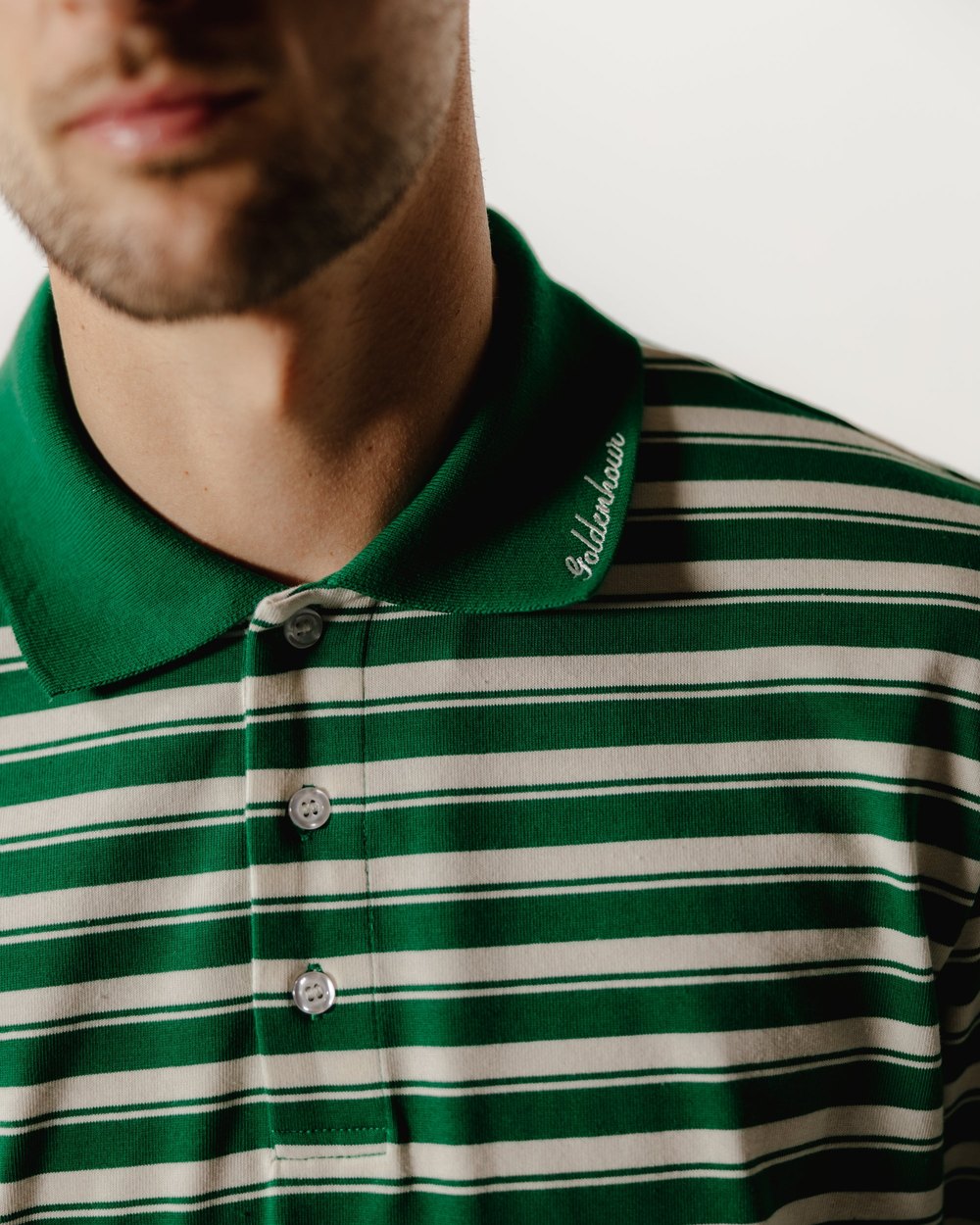 Golden Hour Azalea Stripe Polo · view 3 of 3