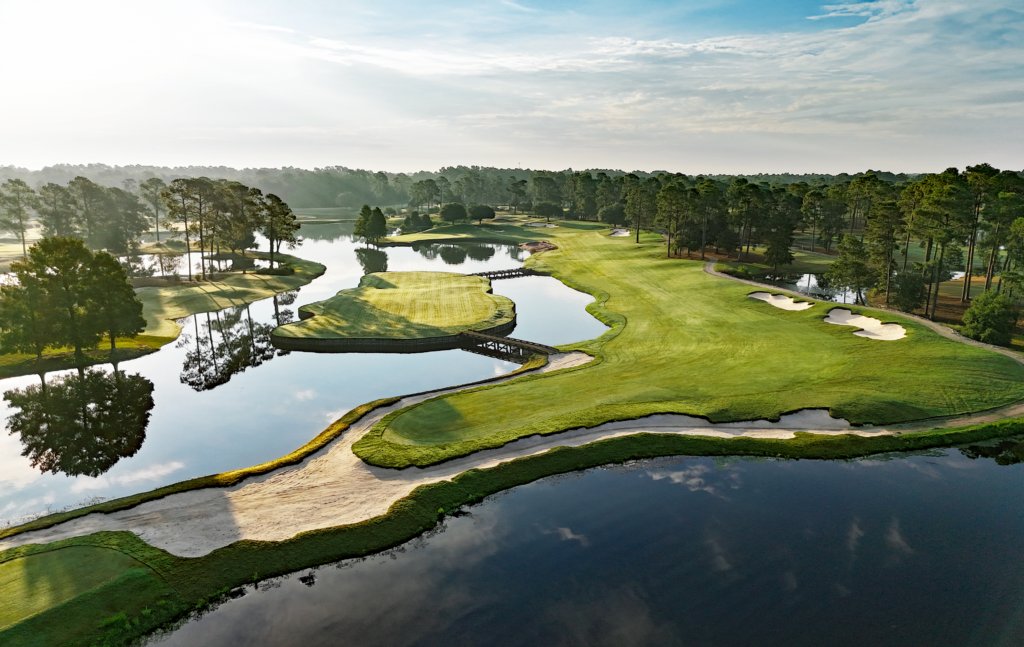 Myrtle Beach golf course aerial view