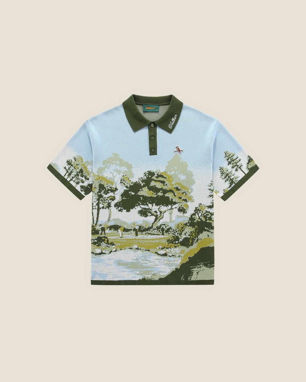 Walker Golf Things Blooming Grounds Knit Polo