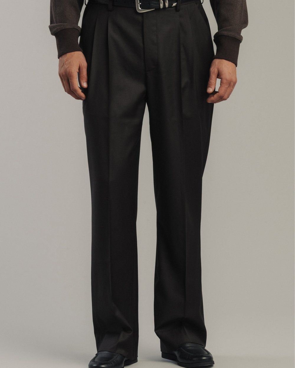 Late Nine Double Pleat Slacks