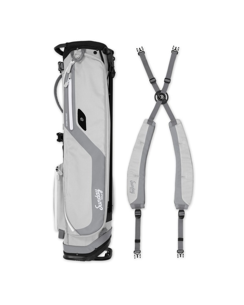 Sunday Golf El Camino bag strap and pocket detail