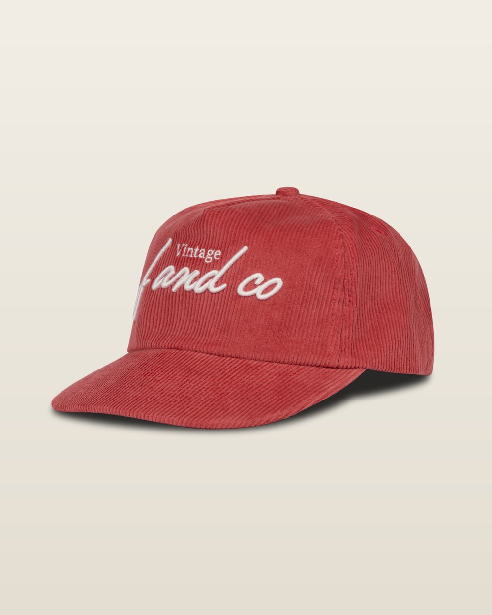 F AND CO. Vintage Cord Cap, Red · view 3 of 3