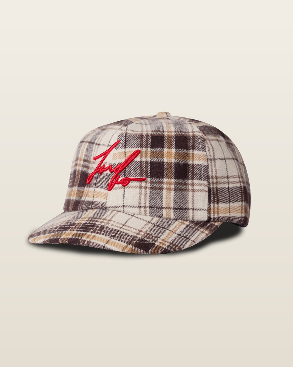 F AND CO. Winter Plaid Cap, Brown · view 2 of 4