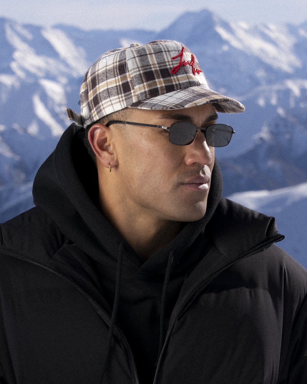 F AND CO. Winter Plaid Cap, Brown · view 3 of 4