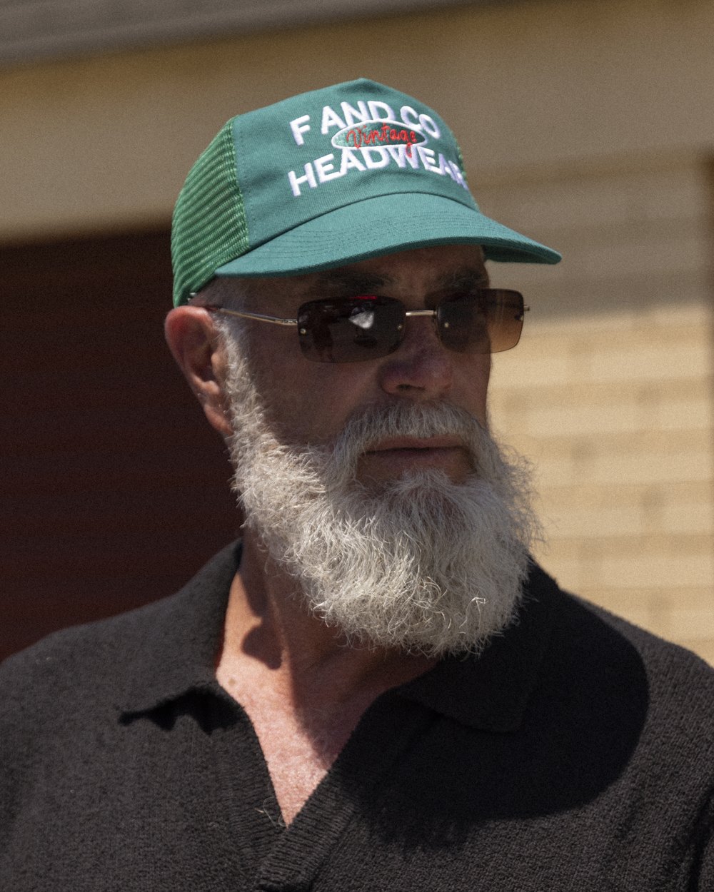F AND CO. Vintage Trucker Cap, Washed Sea Green · view 3 of 4