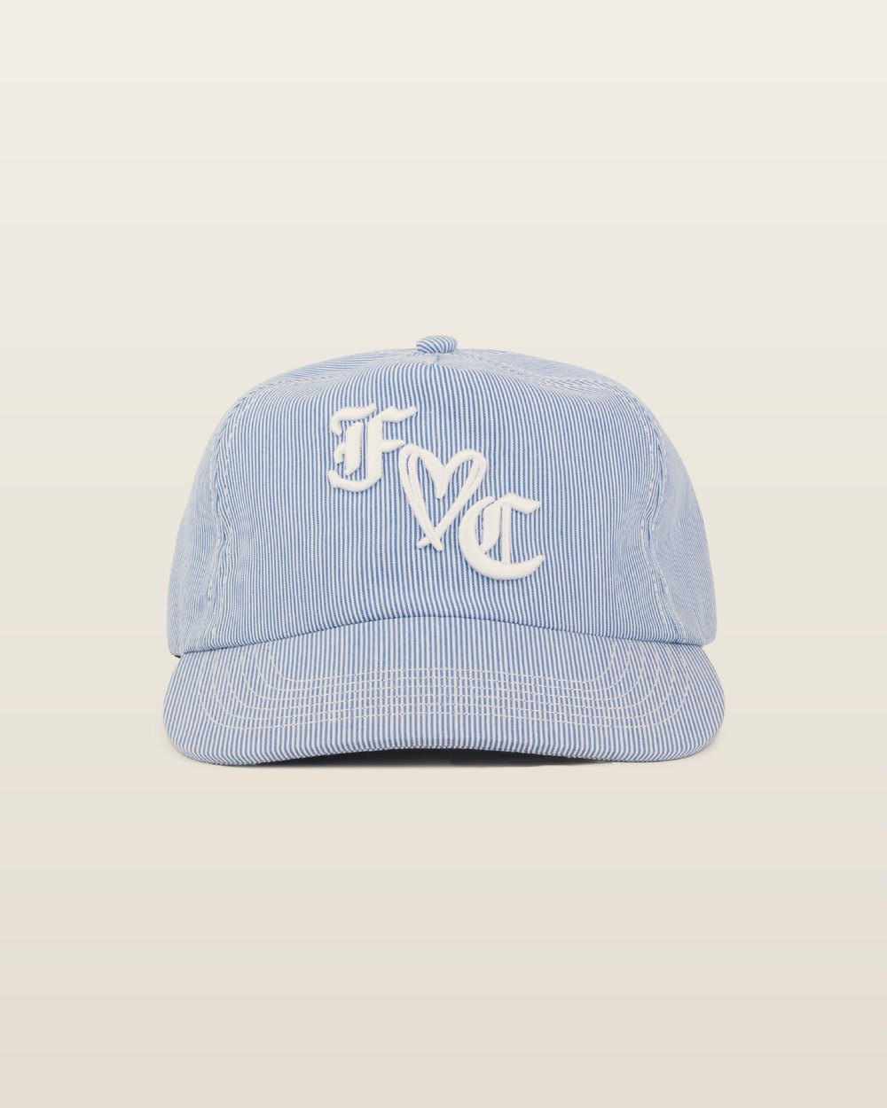 F AND CO. F♥C Cap, Blue Pinstripe · view 1 of 4