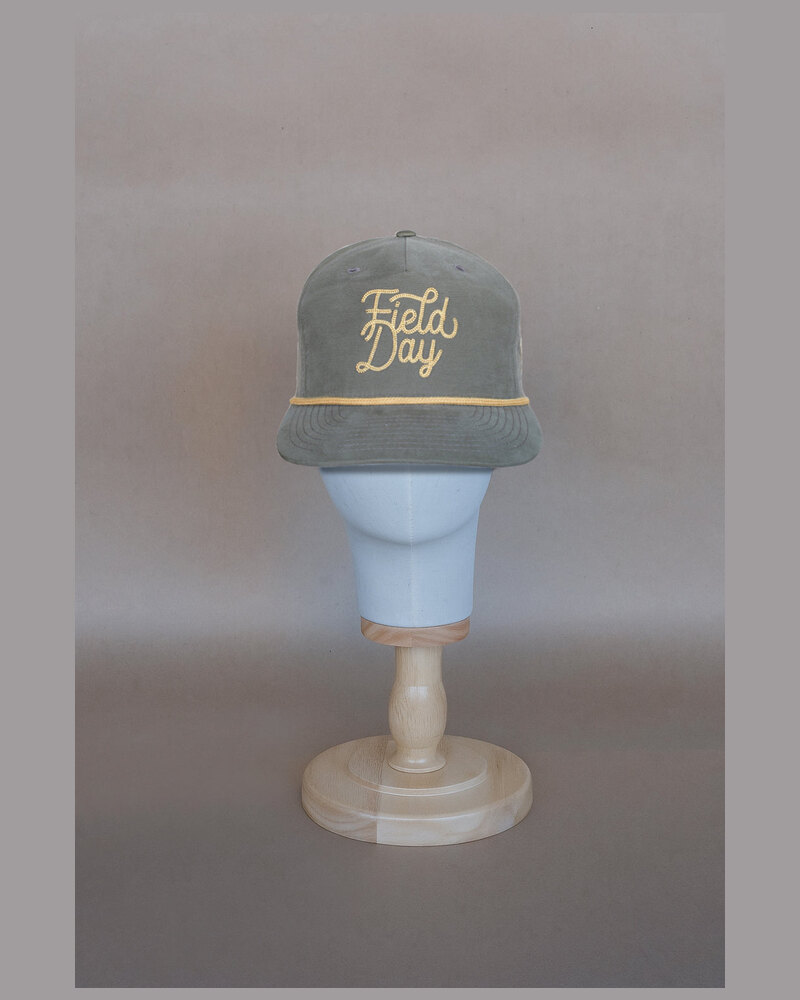 Field Day Sporting Co. Signature Rope Hat - Loden/Gold golf hat