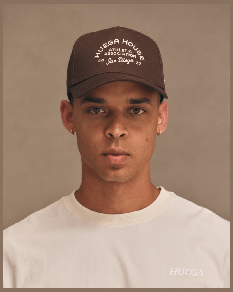 Huega House Athletic Association Hat | Brown golf hat