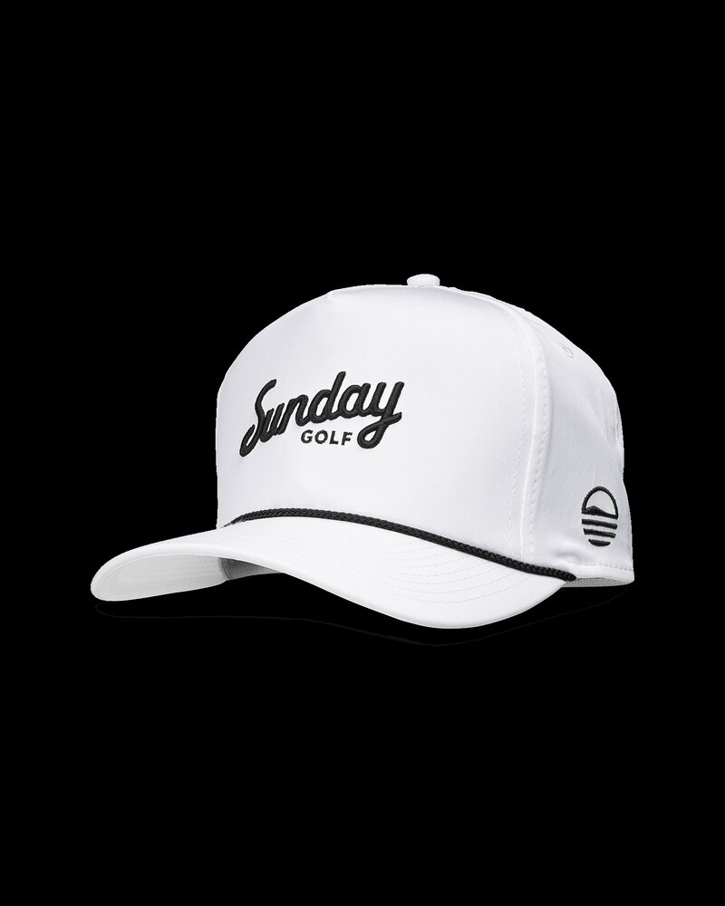 Sunday Golf Sunday Golf Rope Hat | White & black golf hat