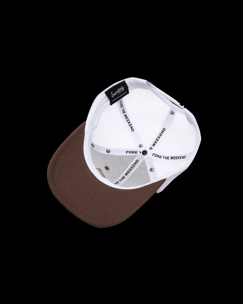 Sunday Golf Trucker Golf Hat | Brown golf hat