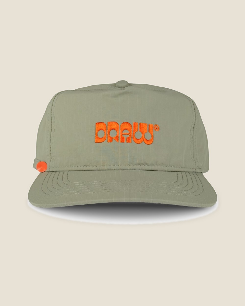 Draw Unstructured Ripstop Cap, 6 colors in khaki green