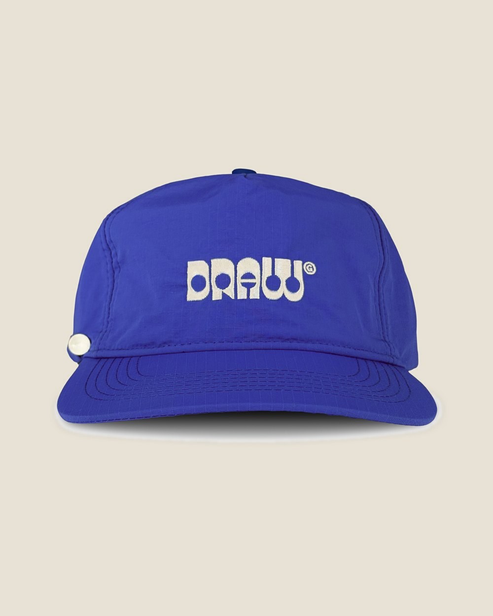 Draw Unstructured Ripstop Cap, 6 colors in cobalt blue