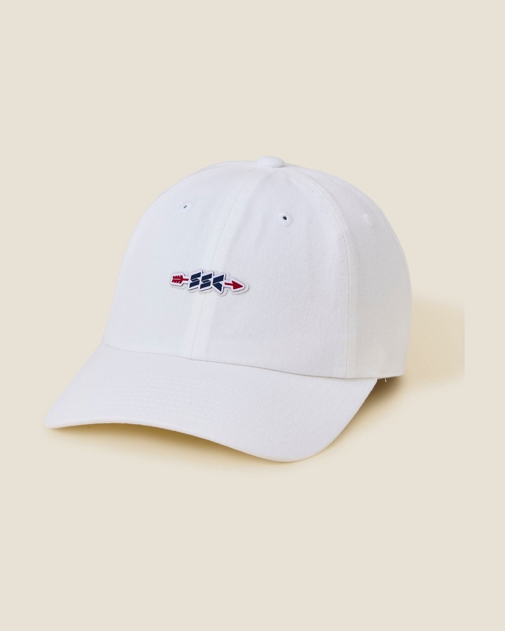 Sugarloaf Social Club SSC Arrow Cotton Cap, 4 colors in snow white