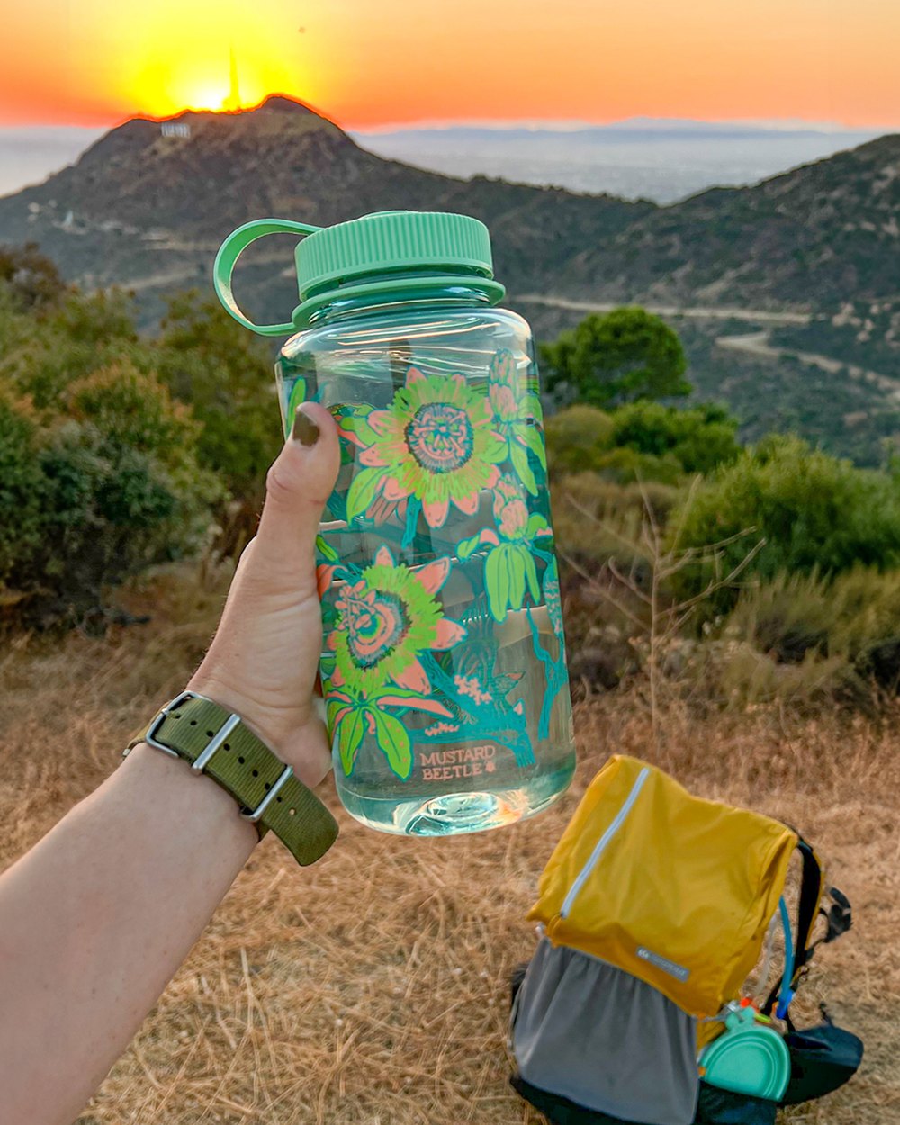 Mustard Beetle Hummingbirds 32oz Nalgene · view 2 of 4