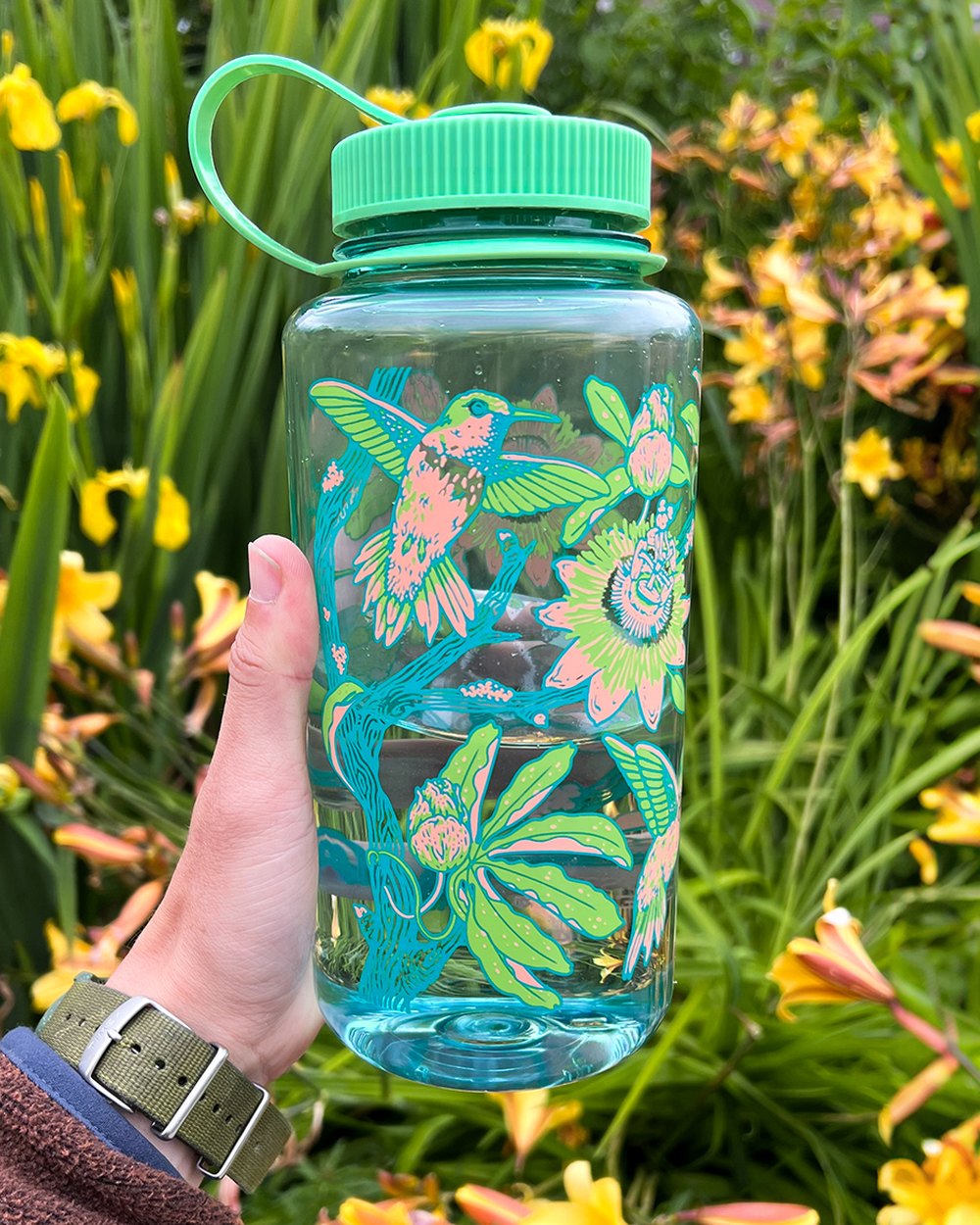 Mustard Beetle Hummingbirds 32oz Nalgene · view 4 of 4