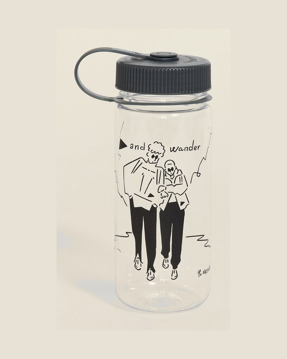 and wander × Yu Nagaba Printed Bottle, Clear (500ml) · view 1 of 2