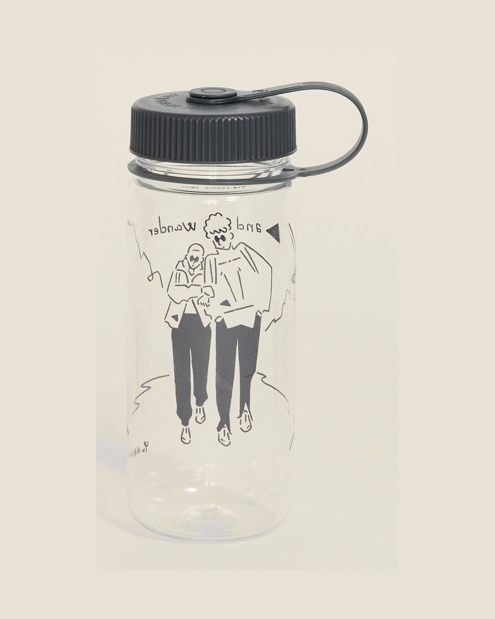 and wander × Yu Nagaba Printed Bottle, Clear (500ml) · view 2 of 2