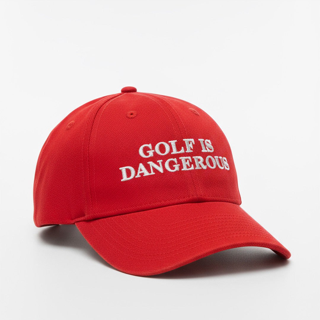 3 Putt Round The “Golf Is Dangerous” Baseball Cap golf hat