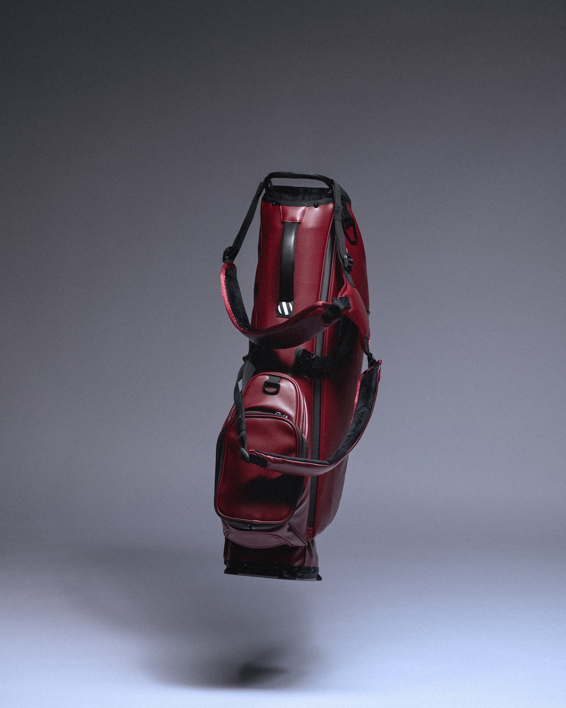 Hiroki Oriental Stand Bag &mdash; Maroon Red &middot; view 3 of 4