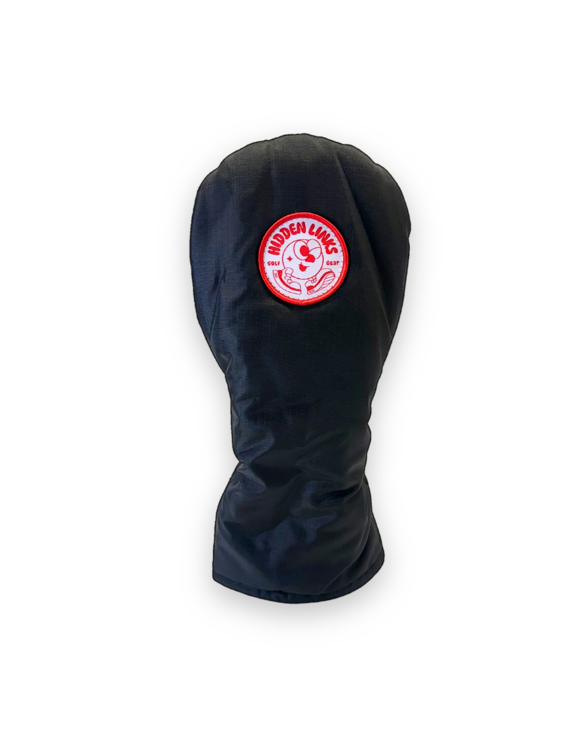 Black ripstop driver headcover with red Dimple patch &middot; view 1 of 3