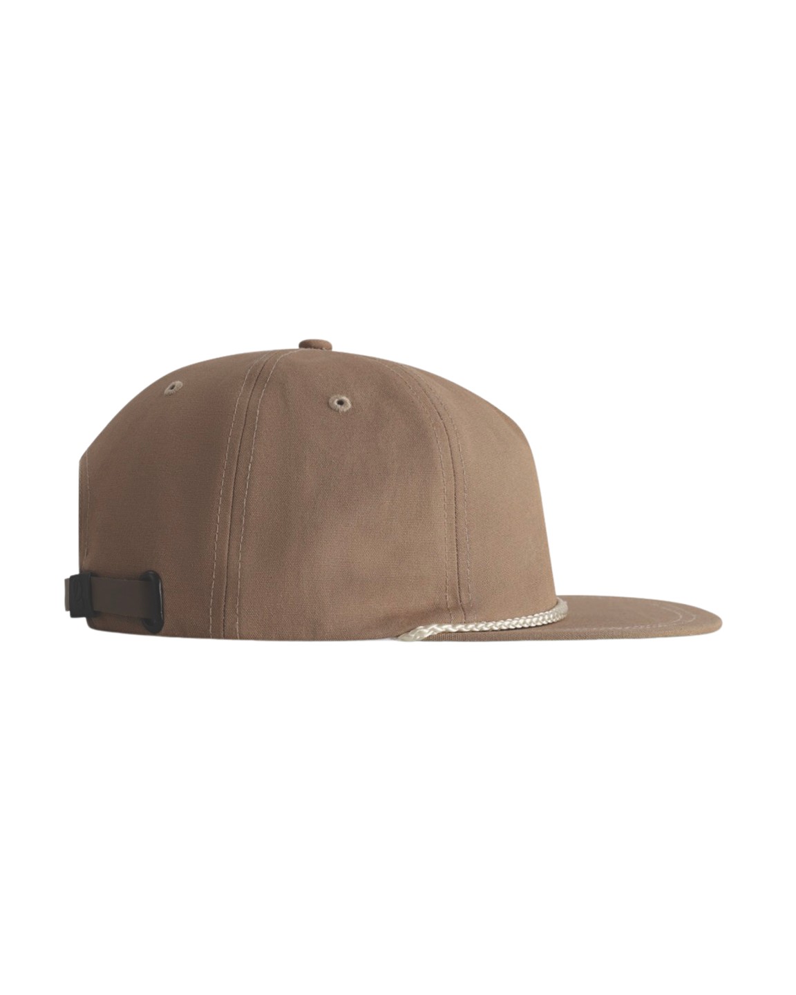 Khaki five panel rope cap with embroidered crest by Hidden Links Society &middot; view 3 of 3
