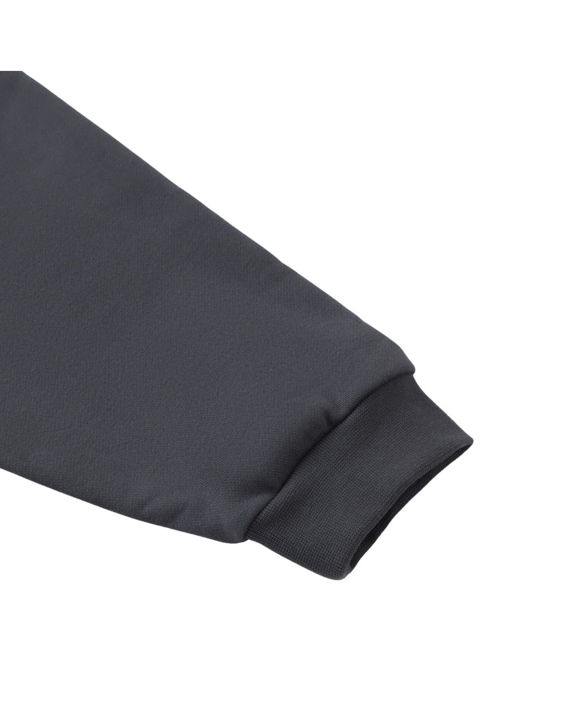 Charcoal heavyweight fleece polo sweatshirt by Hidden Links Society &middot; view 3 of 4
