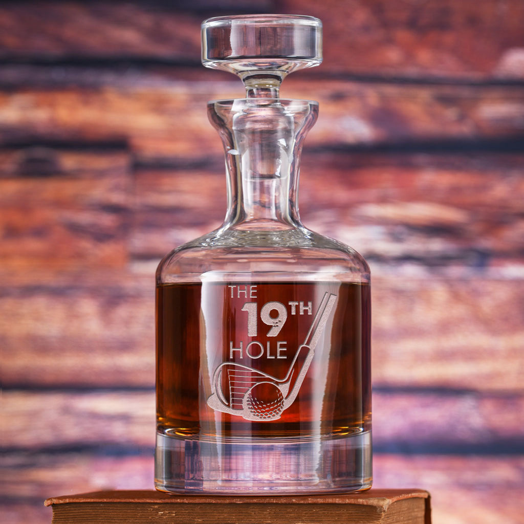 Crystal Imagery 19th Hole Whiskey Decanter